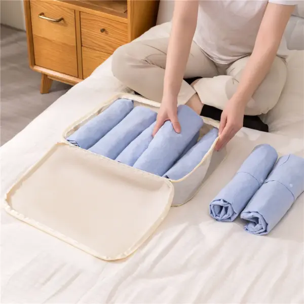 Packing Cubes – Komprimierbare, wasserdichte Reise-Organizer – Bild 12