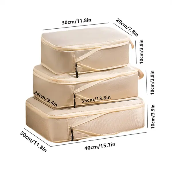 Packing Cubes – Komprimierbare, wasserdichte Reise-Organizer – Bild 5